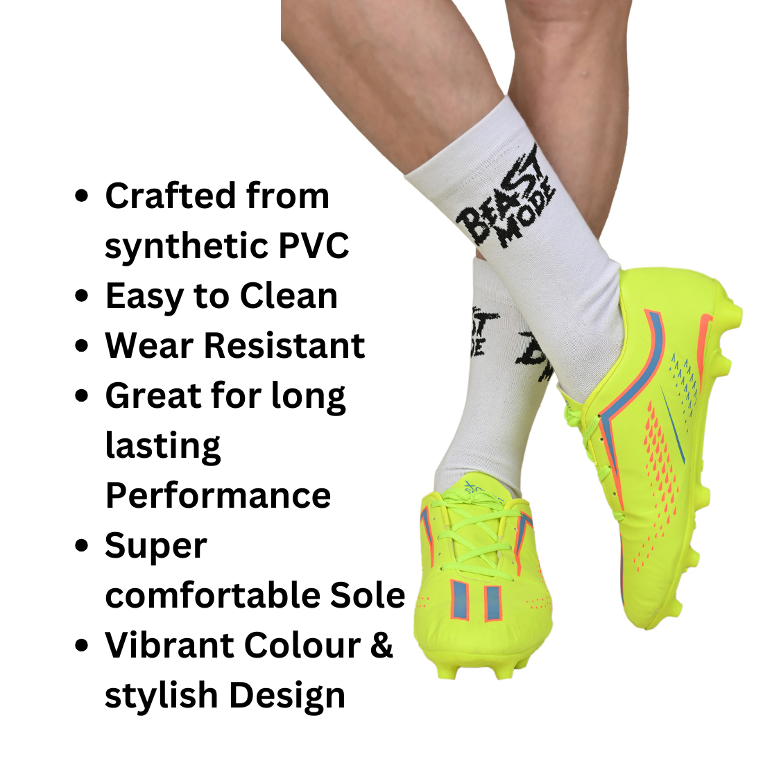 SprintX Football Shoes - Neon Green - Image 3