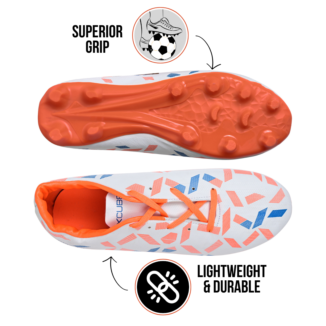 SprintX Football Shoes - Orange - Image 3