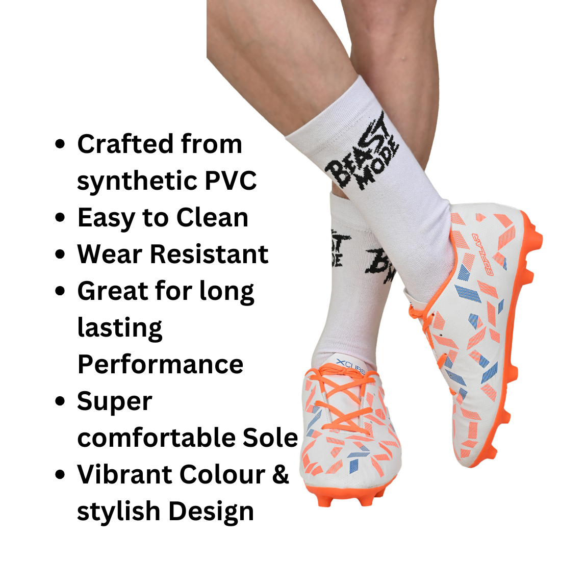 SprintX Football Shoes - Orange - Image 4